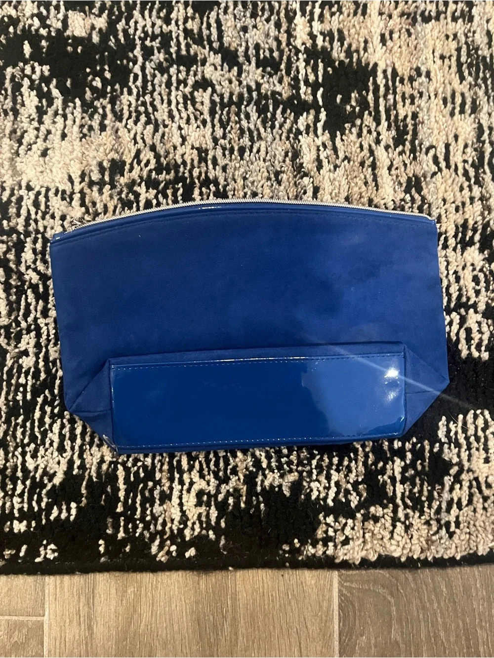 Lancome Royal Blue Suede Cosmetic Pouch